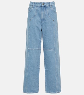 Valeria mid-rise straight jeans