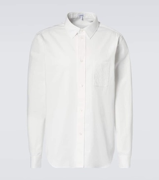 Anagram cotton twill shirt