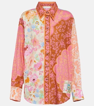 Raie printed cotton shirt