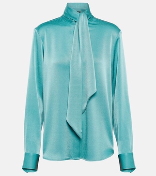 Fallon satin shirt