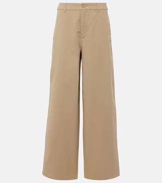 Pablo cotton twill wide-leg pants