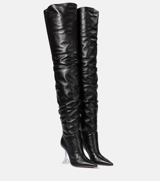 Olivia leather over-the-knee boots