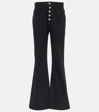 Lou high-rise flared jeans