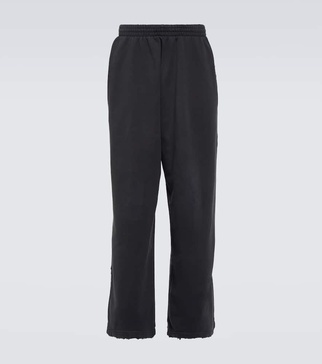 Baggy cotton fleece sweatpants