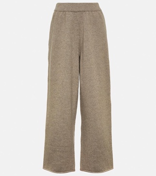 Emely cashmere wide-leg pants