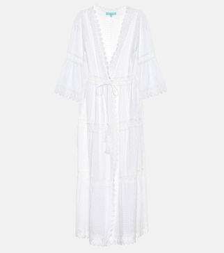 Robbi cotton-lace kaftan