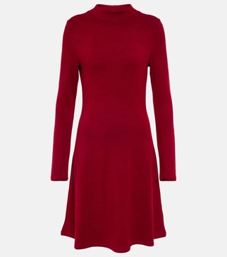 Mockneck minidress