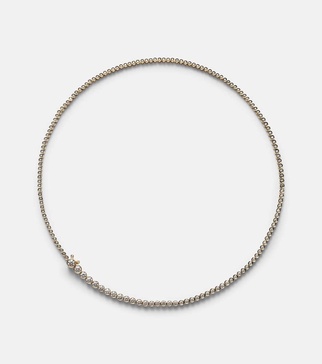 Collier De Tennis 18kt gold necklace with diamonds