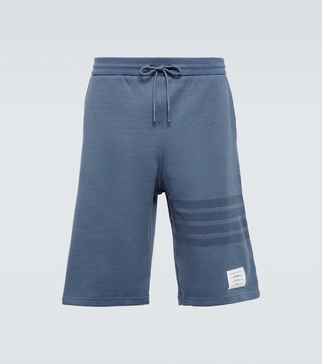 4-Bar cotton shorts