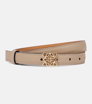 Anagram leather belt