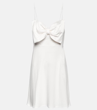 Bridal Libby satin minidress