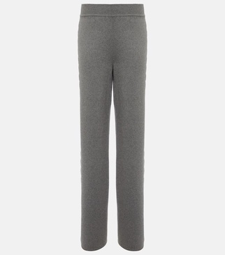 Cashmere wide-leg pants