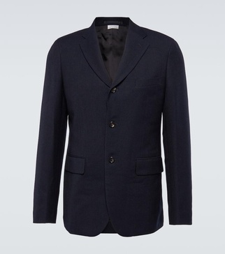 Cotton-blend suit jacket