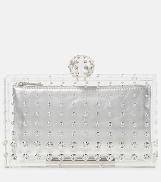 Tequila crystal-embellished clutch