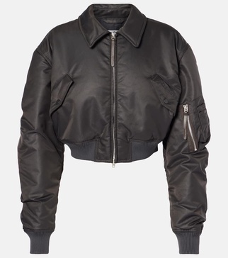 Cropped bomber jacket