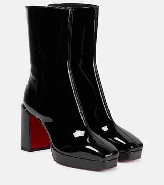 Alleo 90 patent leather ankle boots