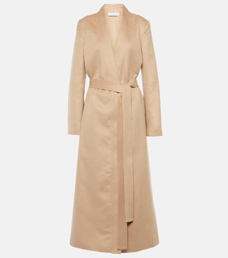 Devon wrap silk coat