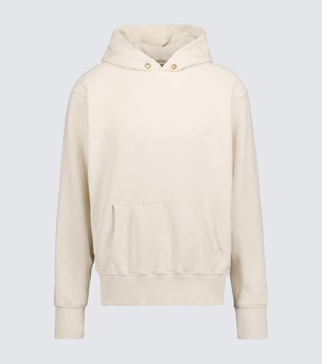 Cropped hooded sweatshirt