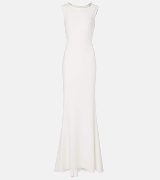 Bridal Corsica embellished cady gown