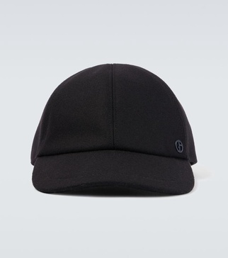 Wool and cashmere-blend baseball cap