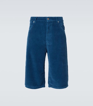 Cotton corduroy Bermuda shorts