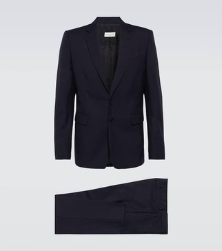 Single-breasted wool suit