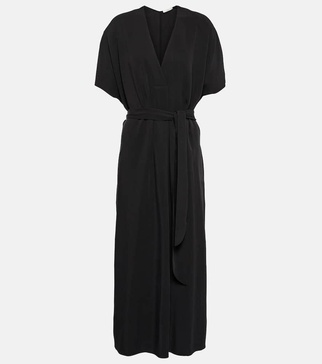 Tie-waist maxi dress