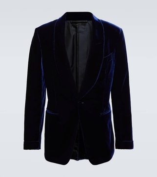 Shelton velvet blazer