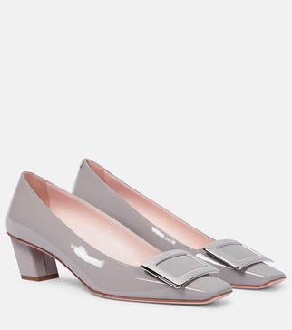 Belle Vivier 45 patent leather pumps