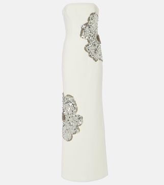 Layana strapless embellished gown