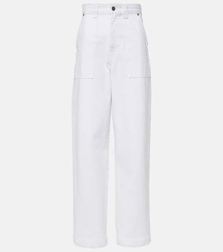 Hewitt high-rise barrel-leg jeans