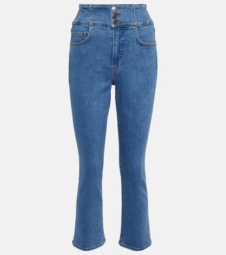 Carly high-rise kick-flare jeans