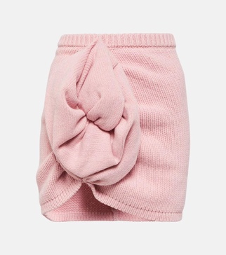 Cashmere miniskirt