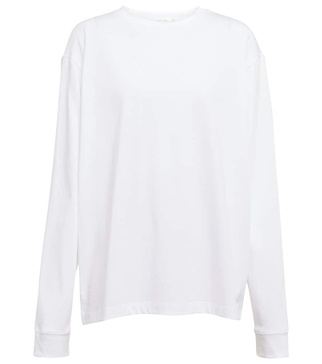 Ciles long-sleeved cotton top