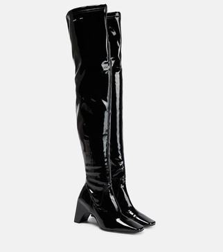 PVC over-the-knee boots