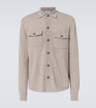 Wool and cashmere overshirt