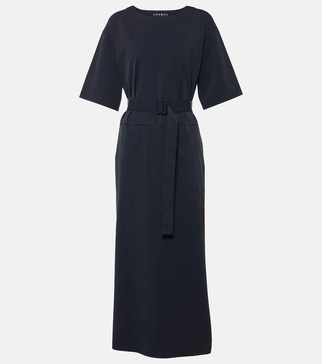 Amati belted midi dress