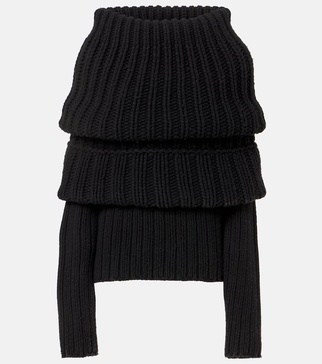 Wool and cashmere turtleneck sweater