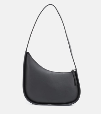 Half Moon leather shoulder bag