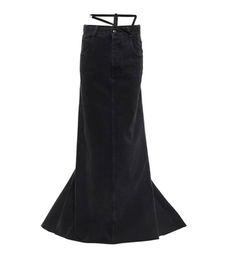 Goele denim maxi skirt