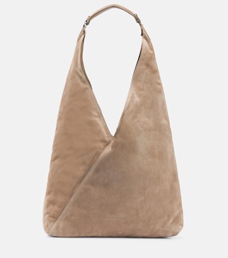 Suede shoulder bag