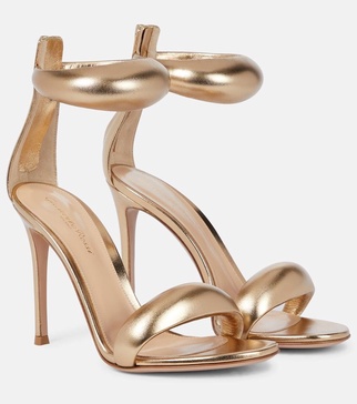 gold Bijoux 105 leather sandals