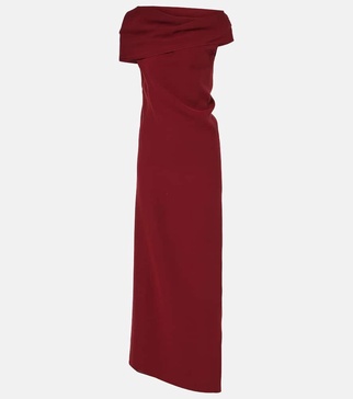 Nassau silk crepe gown