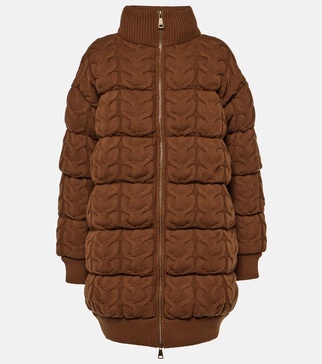 Ovatta wool and cashmere down jacket