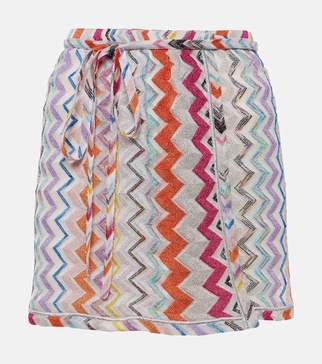 Zigzag wrap skirt