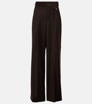 Jafr high-rise wool wide-leg pants