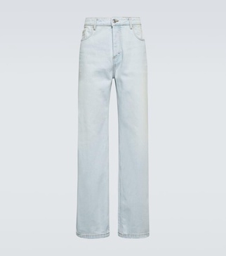 Mid-rise denim jeans