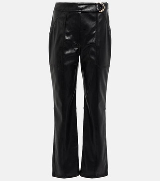 Baxter high-rise faux leather pants