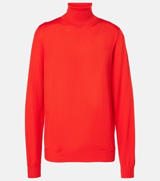 Heva wool jersey turtleneck sweater