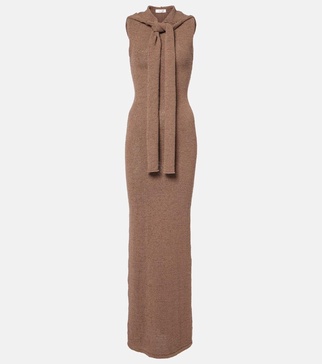 Rory hooded cotton-blend maxi dress